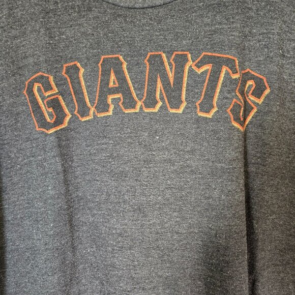 Wright & Ditson Giants 2XL Gray T-Shirt Cotton/Polyester Crewneck Short Sleeve - Picture 2 of 6